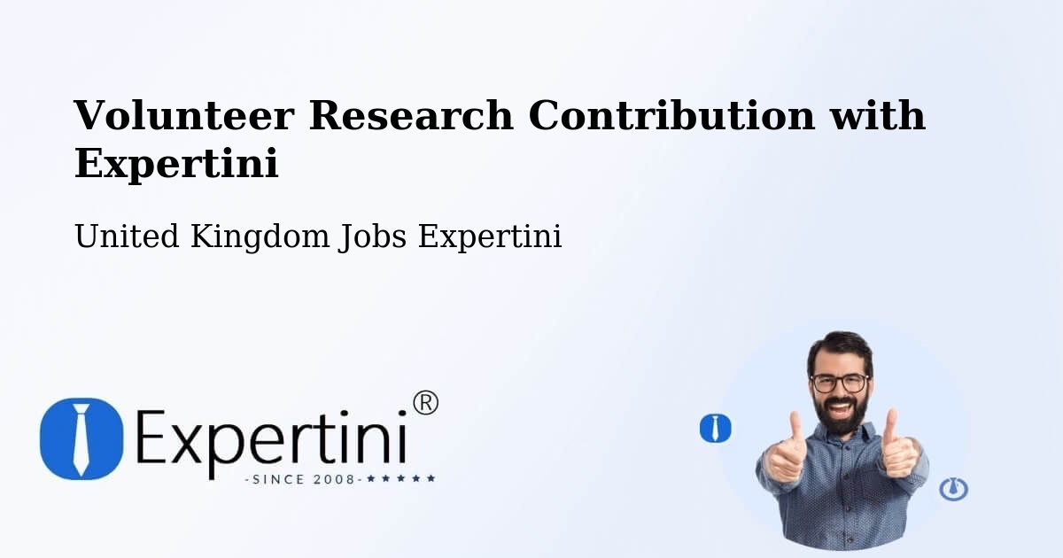 Volunteer Research Contribution Program – Sutton - United Kingdom Jobs Expertini